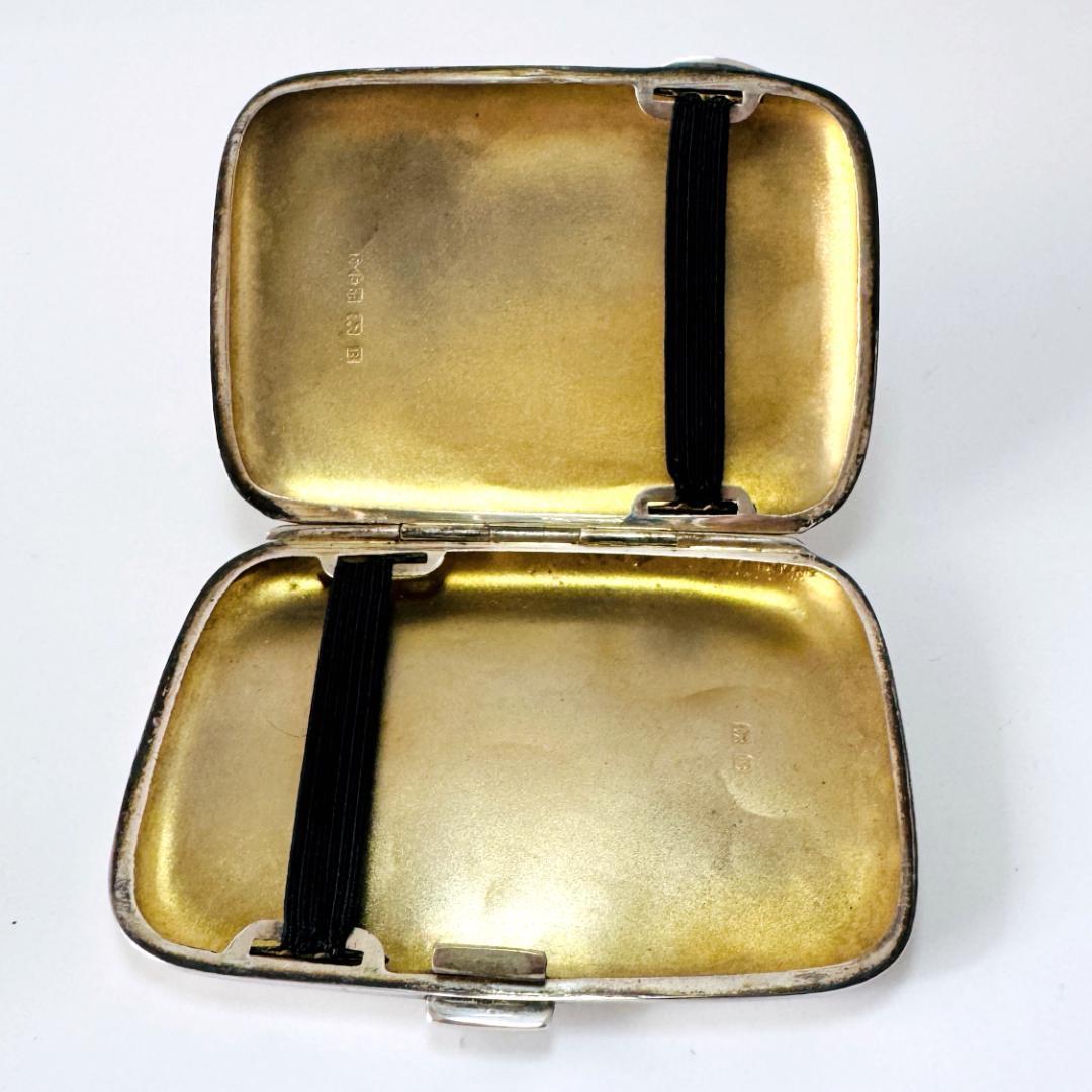 1850年代 英国 純銀製 ケース イギリス 925 バーミンガム ライオン