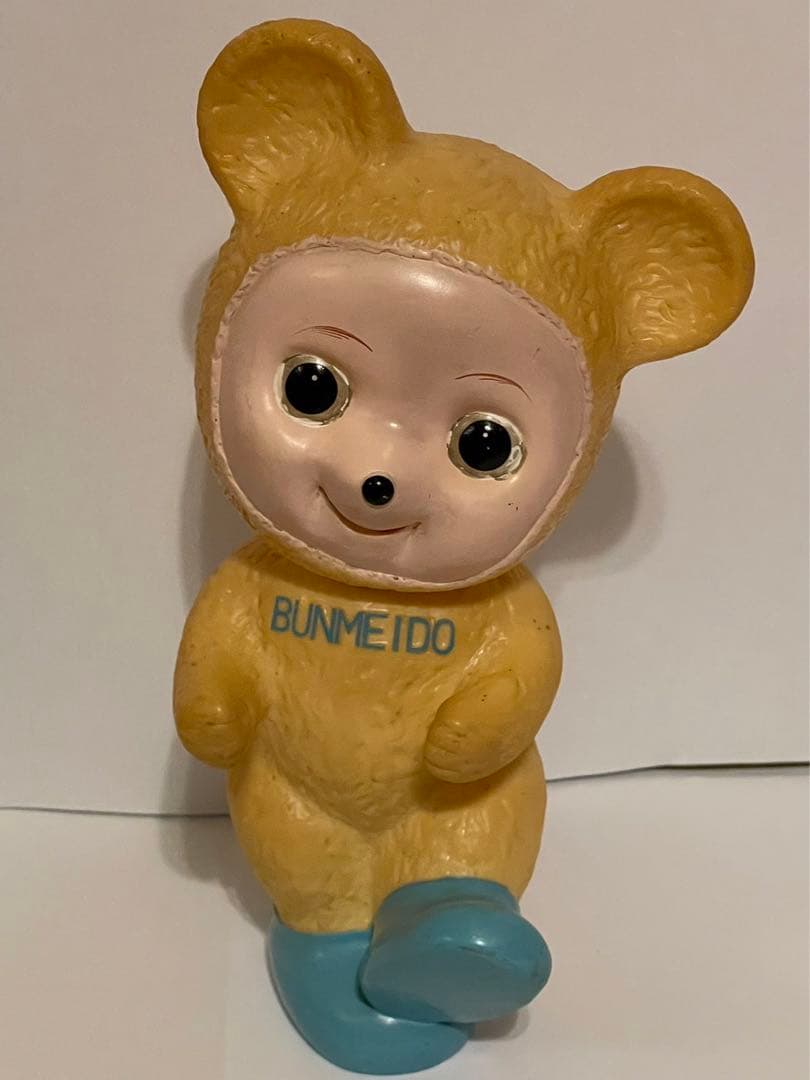 文明堂　カンカンベア　カウンターサイズ　珍色　青色　昭和レトロ