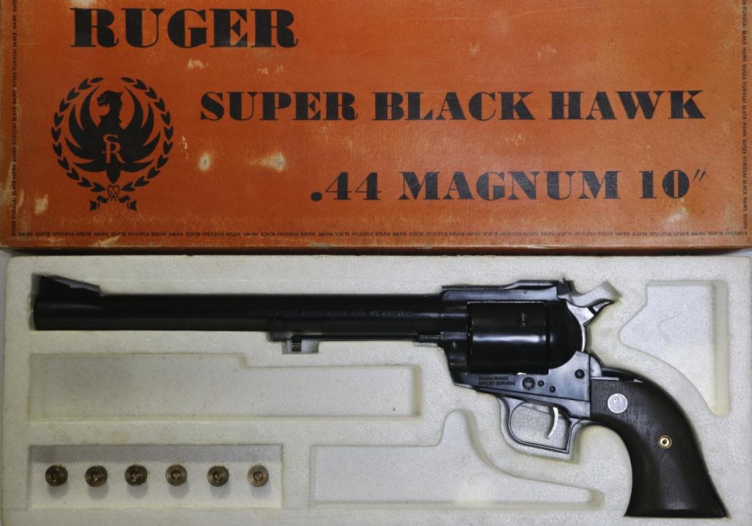 コクサイABS樹脂製モデルガン 　ルガースーパーブラックホーク　１０インチ未発火