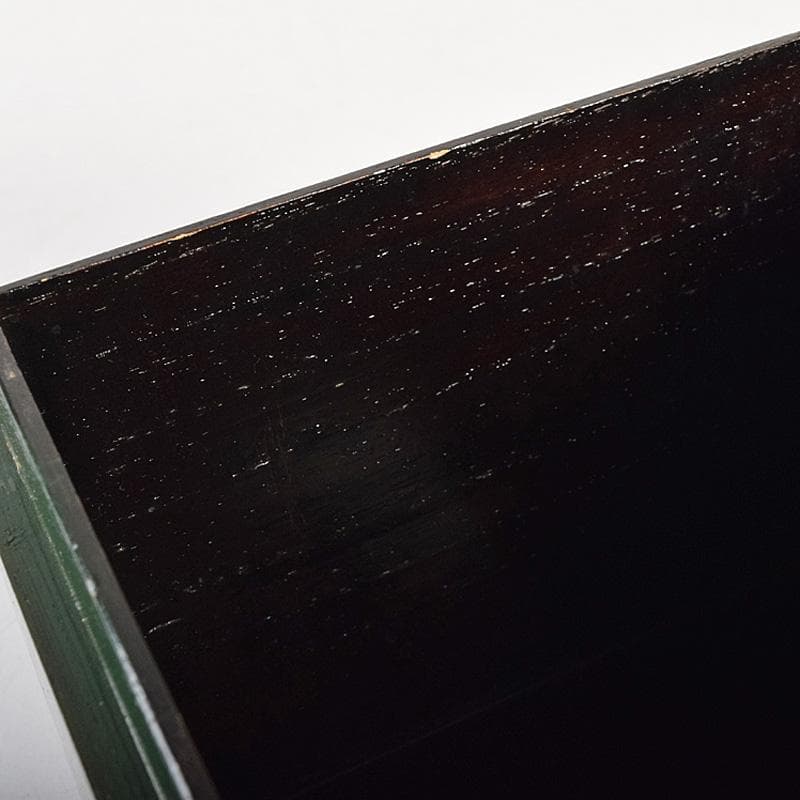 茶道具　面朱茶箱　京焼　山川巖作　茶碗　独楽棗など　九点一式　V　R8493