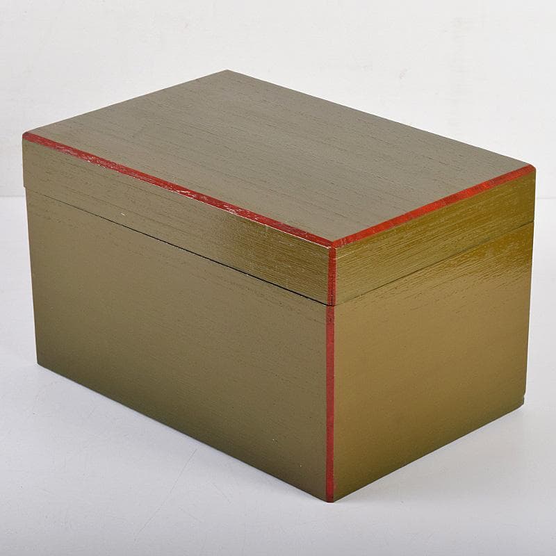 茶道具　面朱茶箱　京焼　山川巖作　茶碗　独楽棗など　九点一式　V　R8493