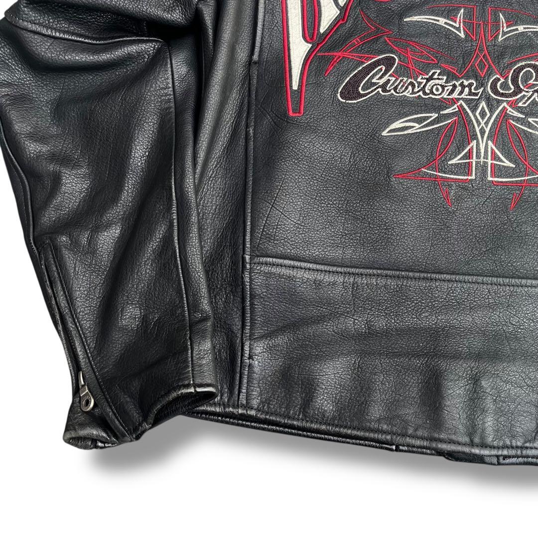 HARLEY-DAVIDSON 本革 レザーライダースジャケット M 古着