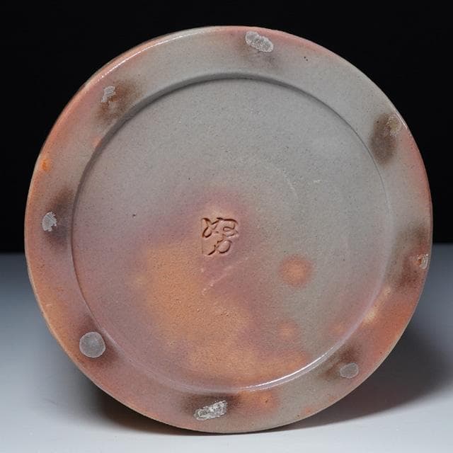 大和努　萩彩色水指　共箱　茶道具