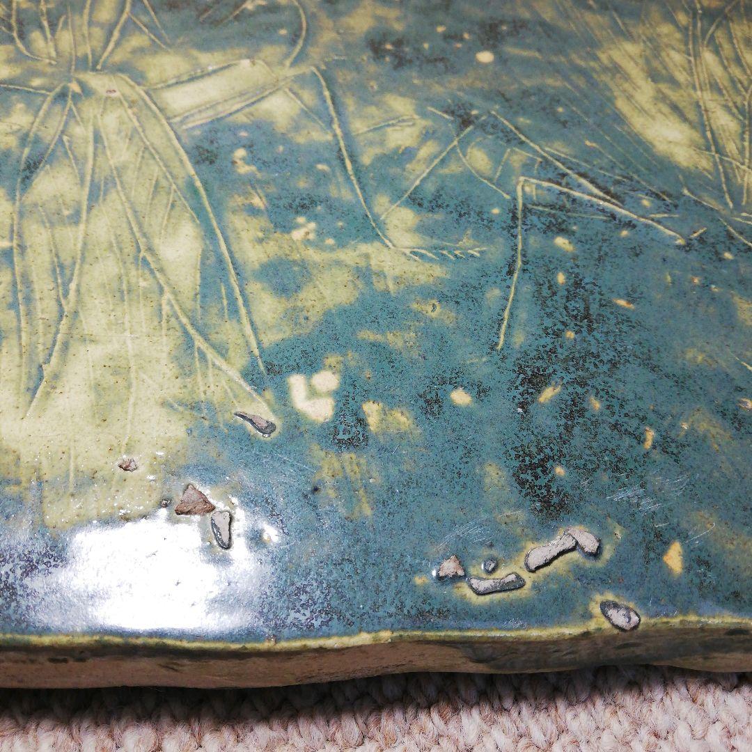 鹿児島寿蔵 陶板 カマキリ インテリア 飾り 希少 レア 絵 ヴィンテージ