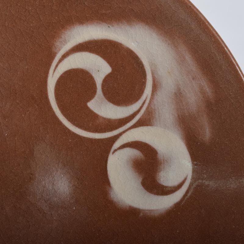 和食器　三浦竹軒作　一力皿　五客　共布共箱　C　7986