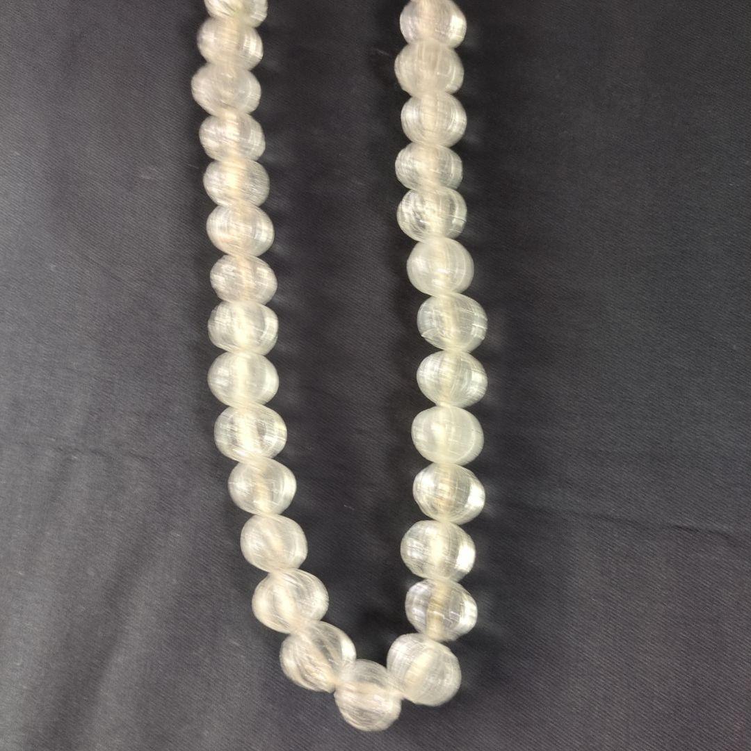 アイヌ首飾り　アンティーク　ガラスビーズ　アイヌ玉