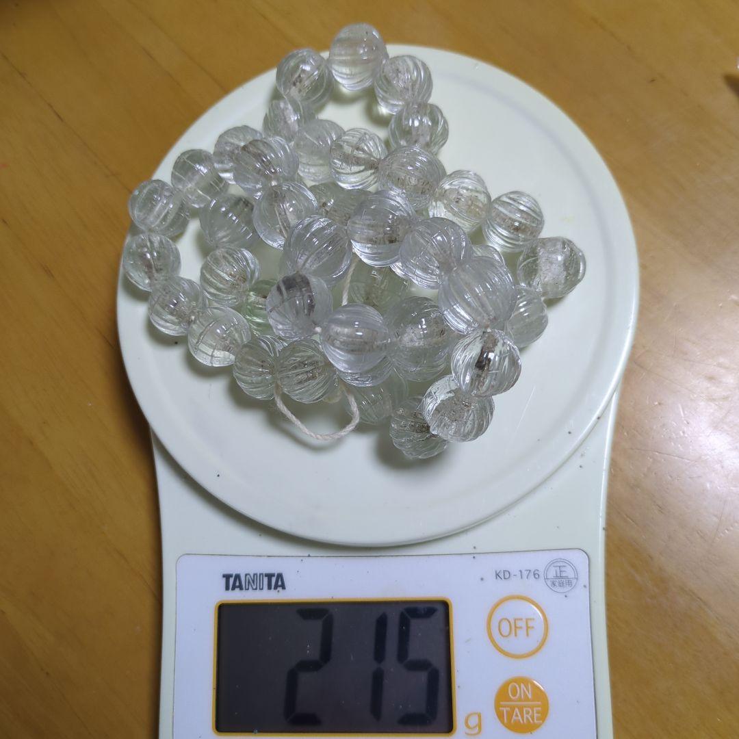 アイヌ首飾り　アンティーク　ガラスビーズ　アイヌ玉