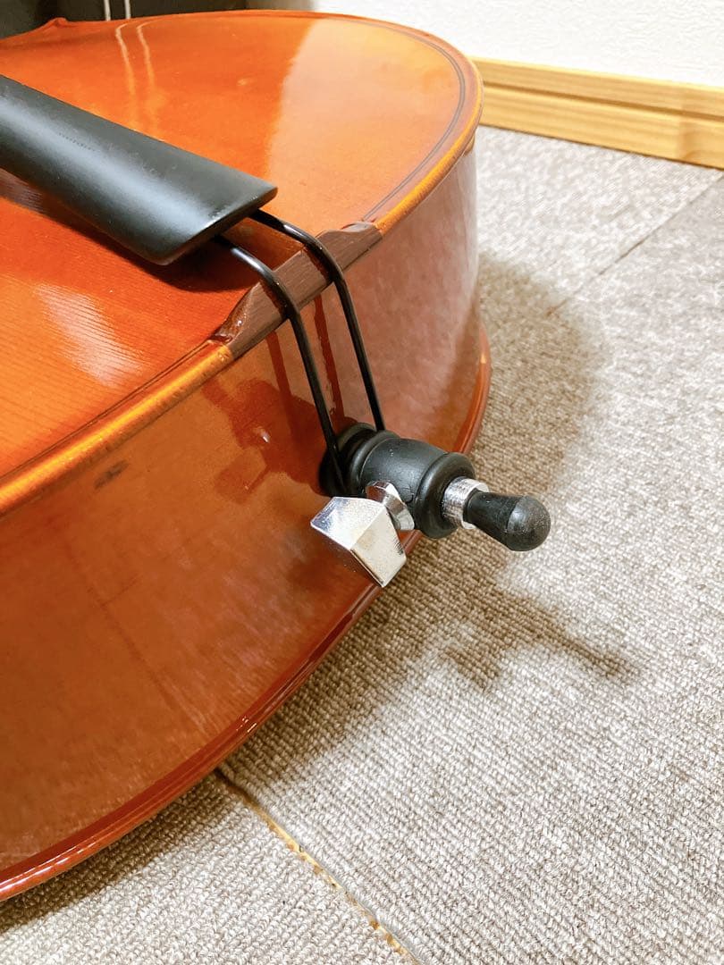 【ちげなべ】チェロ（no label) 4/4 ハードケース付　送料込み