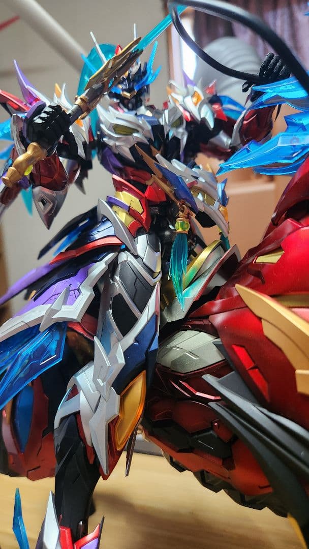 摩動核趙雲　全塗装完成品　呂布イメージ塗装