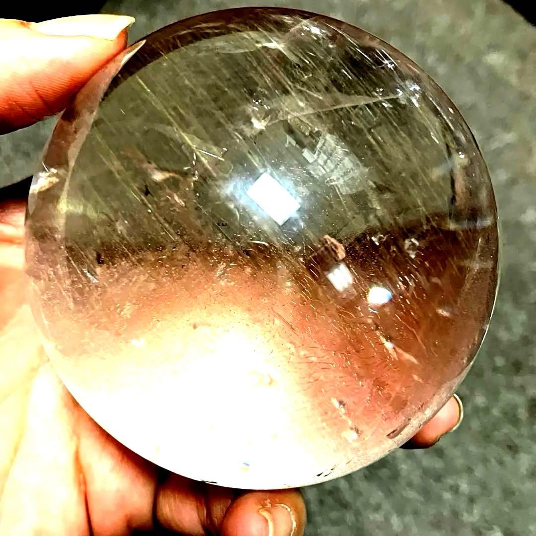 超特大　77mm ゴールドシルバールチルクォーツ　金銀水晶　パワーストーン