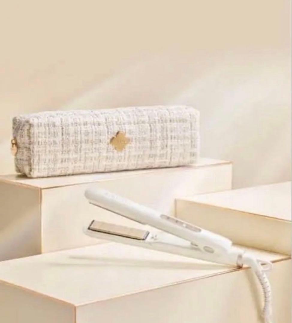 【新品未使用】KINUJO ミニアイロン ホワイト 収納ケース付き