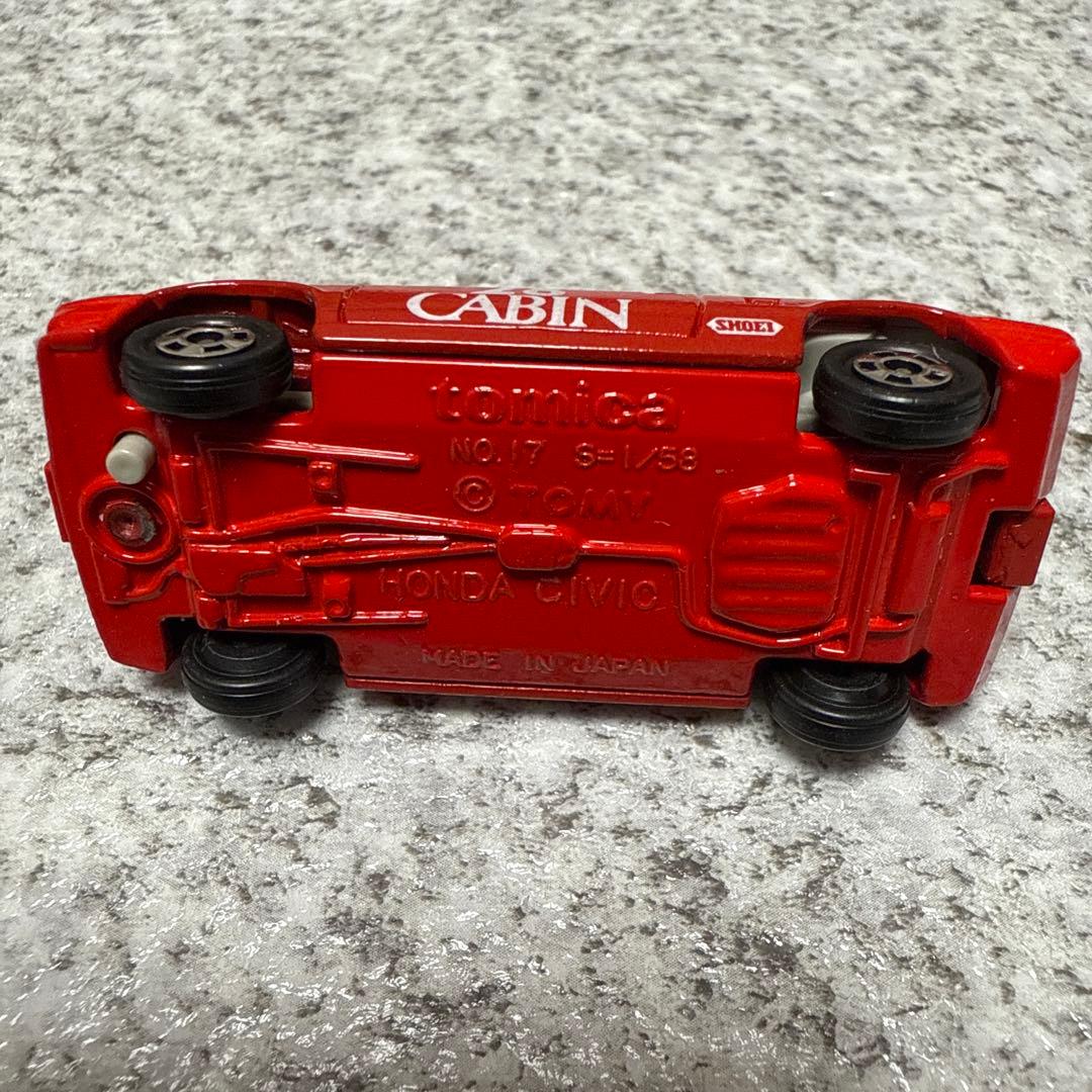 希少品　トミカ赤箱ホンダシビック3ドア「28 CABIN」