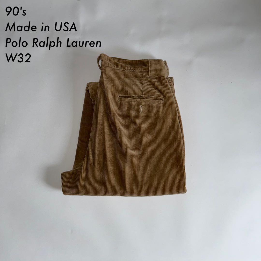 90s アメリカ製 ラルフローレン コーデュロイ 太畝 パンツanytee