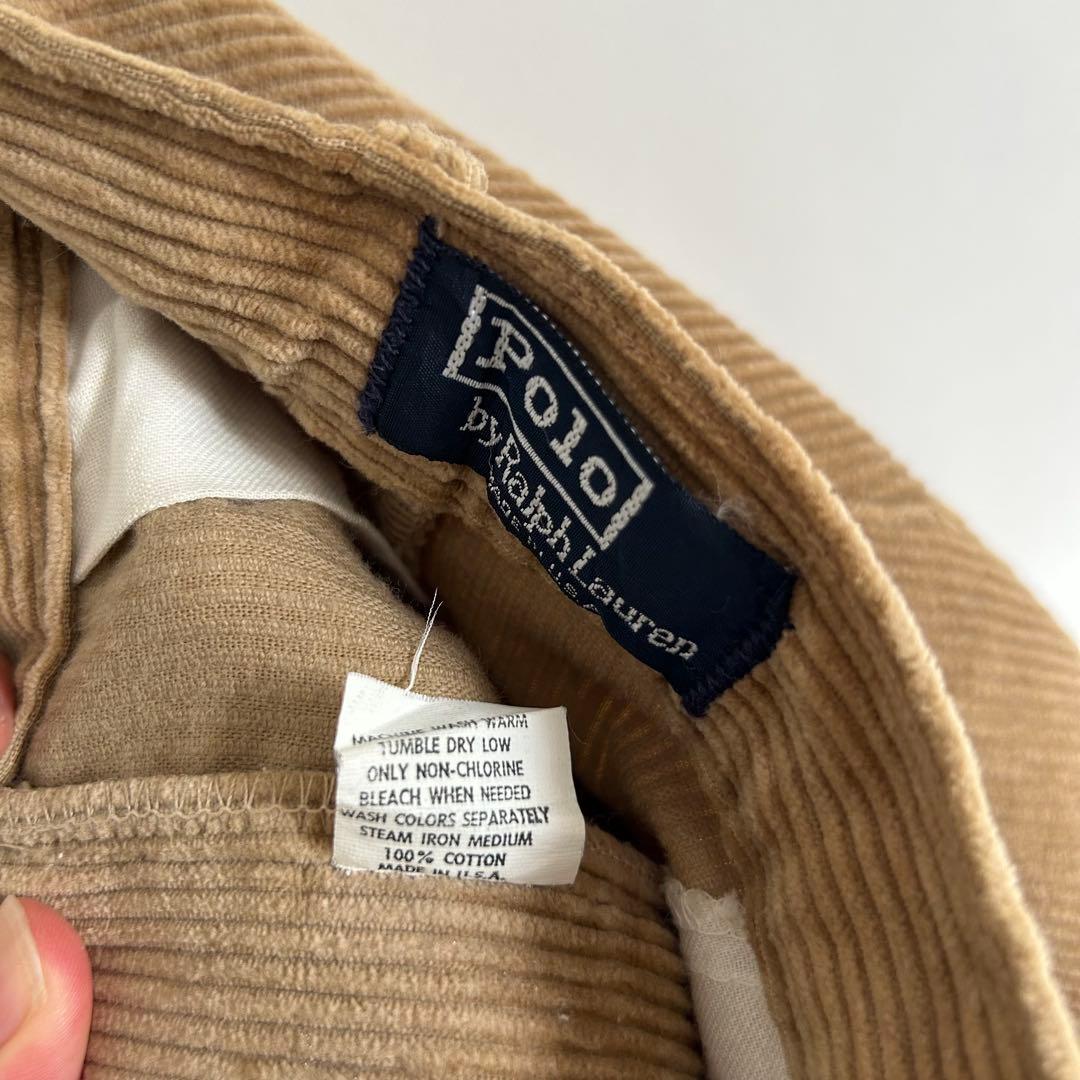 90s アメリカ製 ラルフローレン コーデュロイ 太畝 パンツanytee