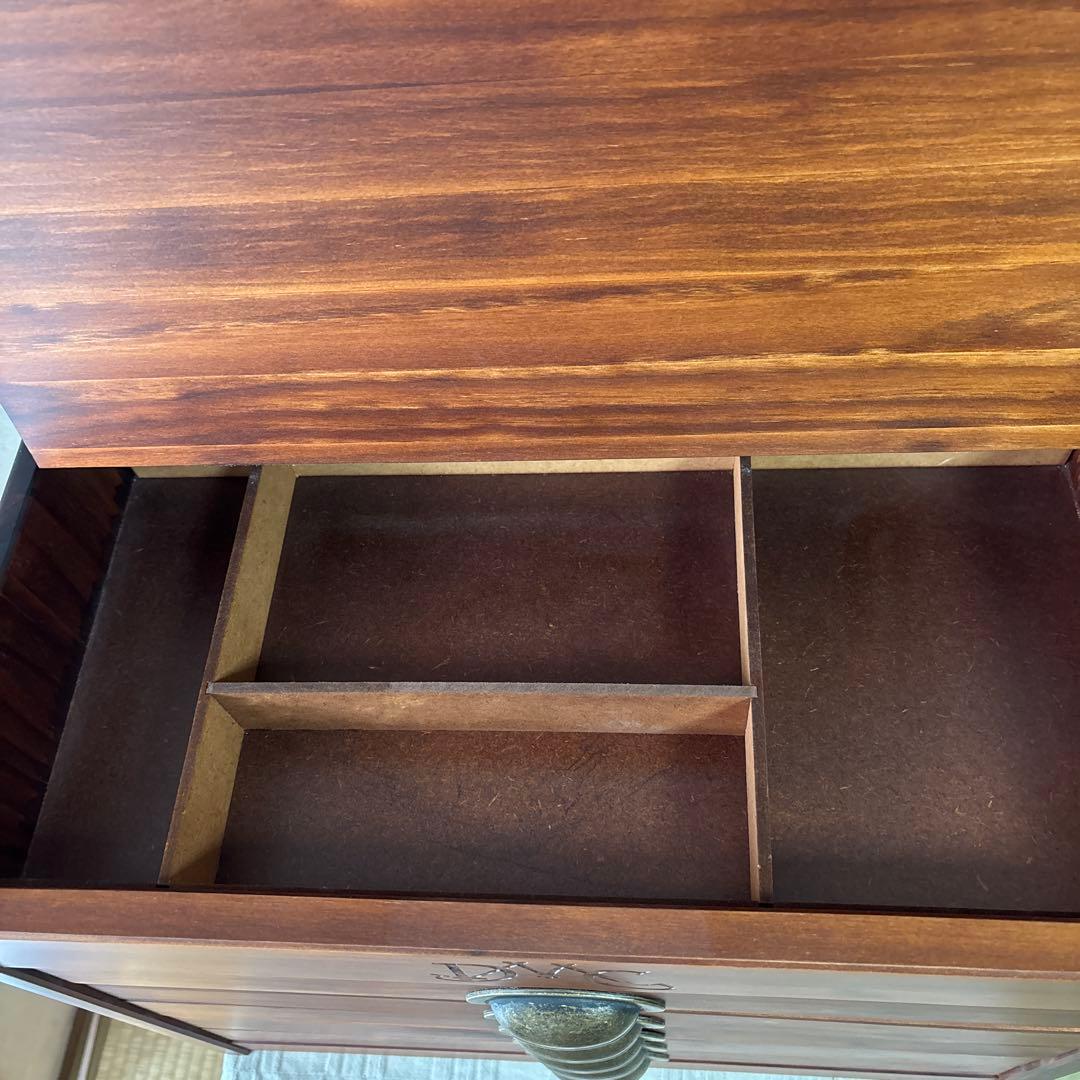 フランス　DMC 裁縫箱　刺繍糸　キャビネット　引き出し　ソーイングボックス