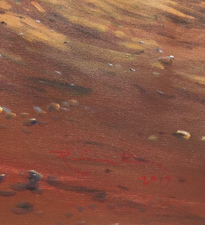 絵画バリ島ヤシの木とハンモック No.0508