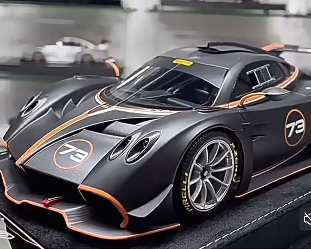 新発売 HH モデル 1/18 パガーニ ウアイラ マットブラック ミニカー