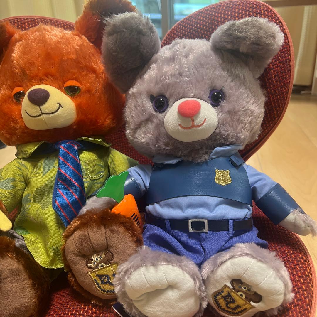 ユニベアシティ ぬいぐるみ(M) パウキャロット パウシクル 2点セット