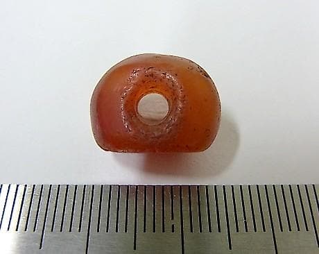 ★B1202★古代石 (257) イラン出　印章石　カーネリアン　瑪瑙　スタンプ