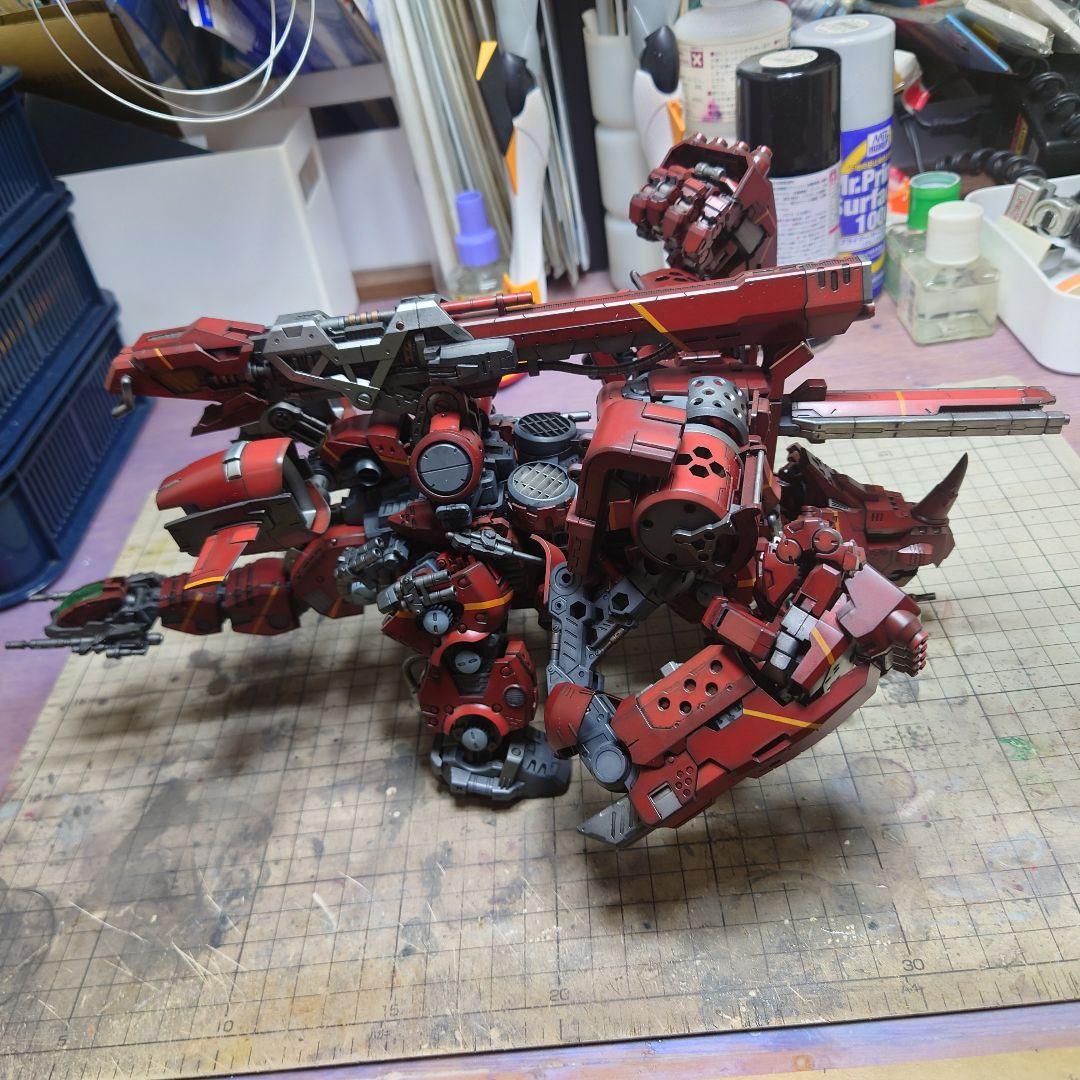 コトブキヤ　HMMゾイド　レッドホーン改造　プラモデル　完成品