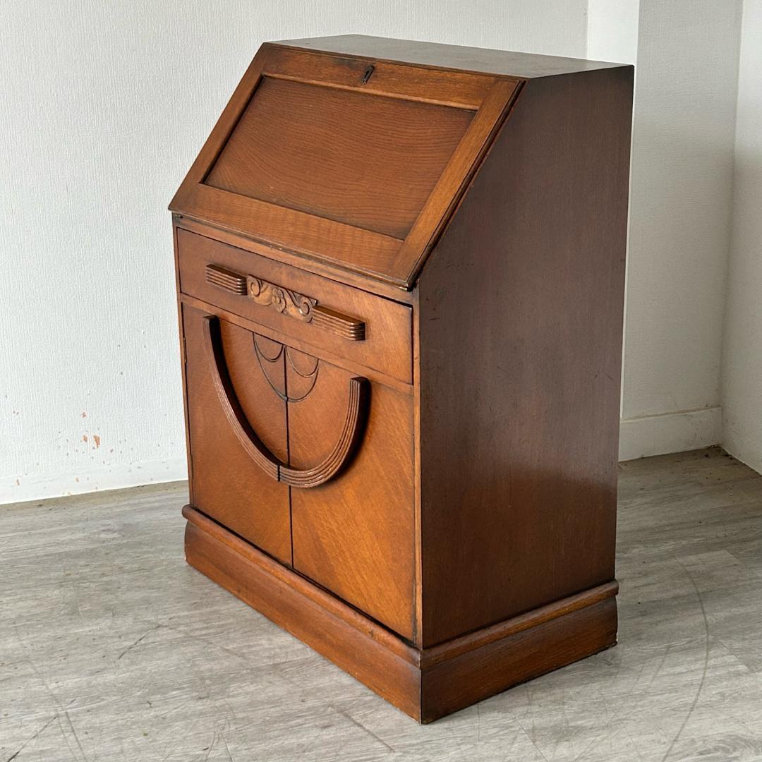 イギリス アンティーク 家具 ライティング ビューロー 英国 チェスト 534A