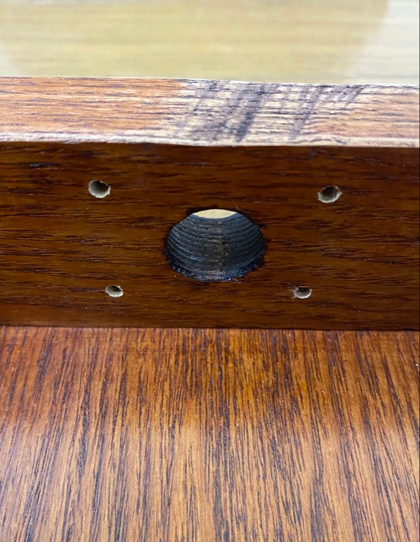 美品 アンティーク レトロ 小ぶり 賽銭箱 貯金箱 木製 けやき 無垢