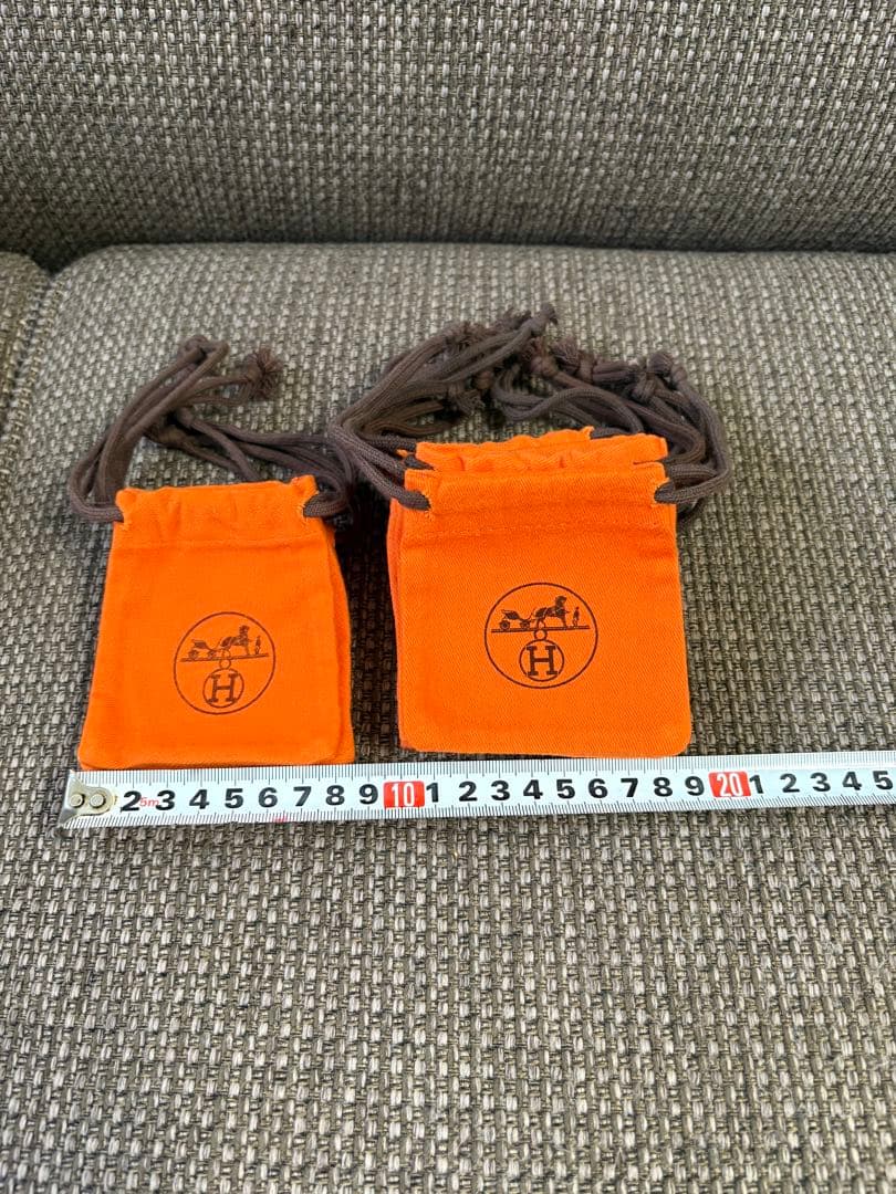 エルメス巾着保存袋アクセサリー入れ（8.5x9cm）10枚セット