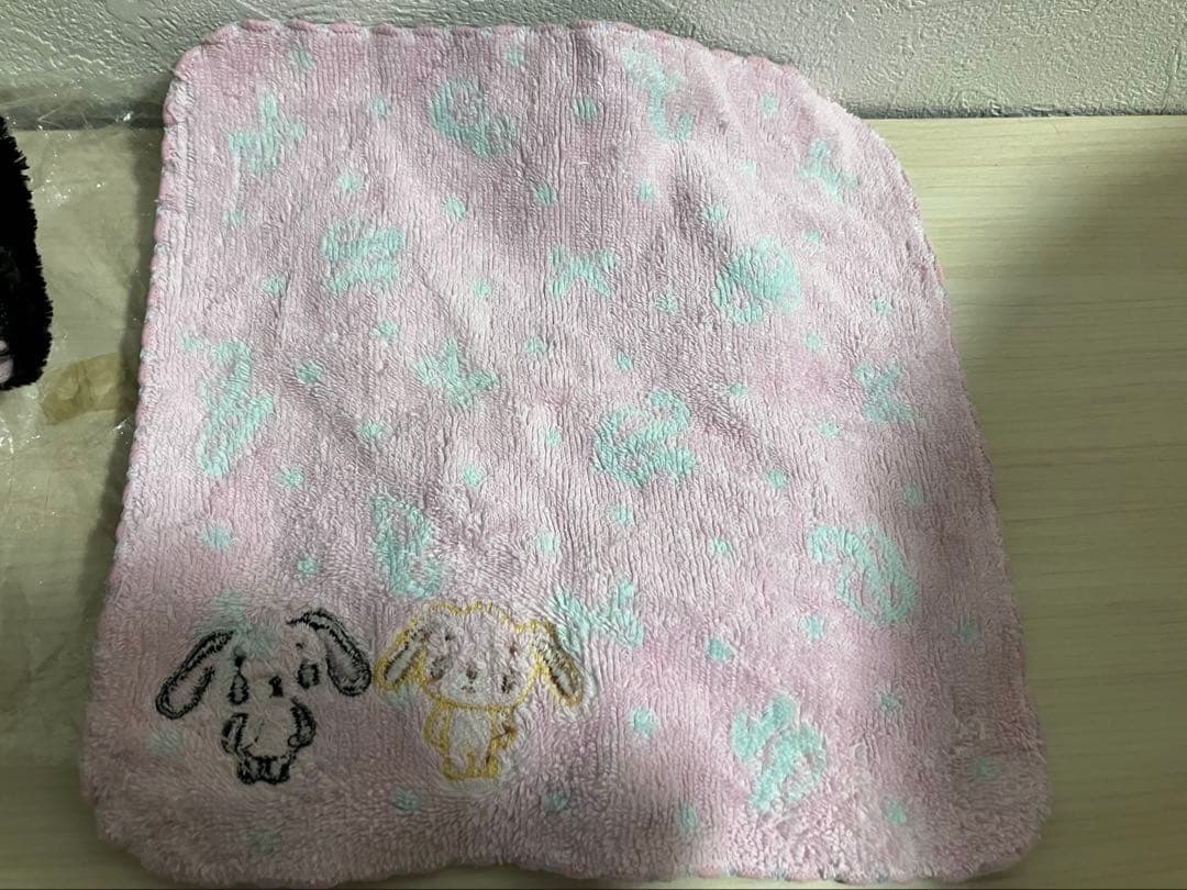 激レア　未使用サンリオ　シュガーバニーズ　パンダうさ　ぬいぐるみ　おまけタオル