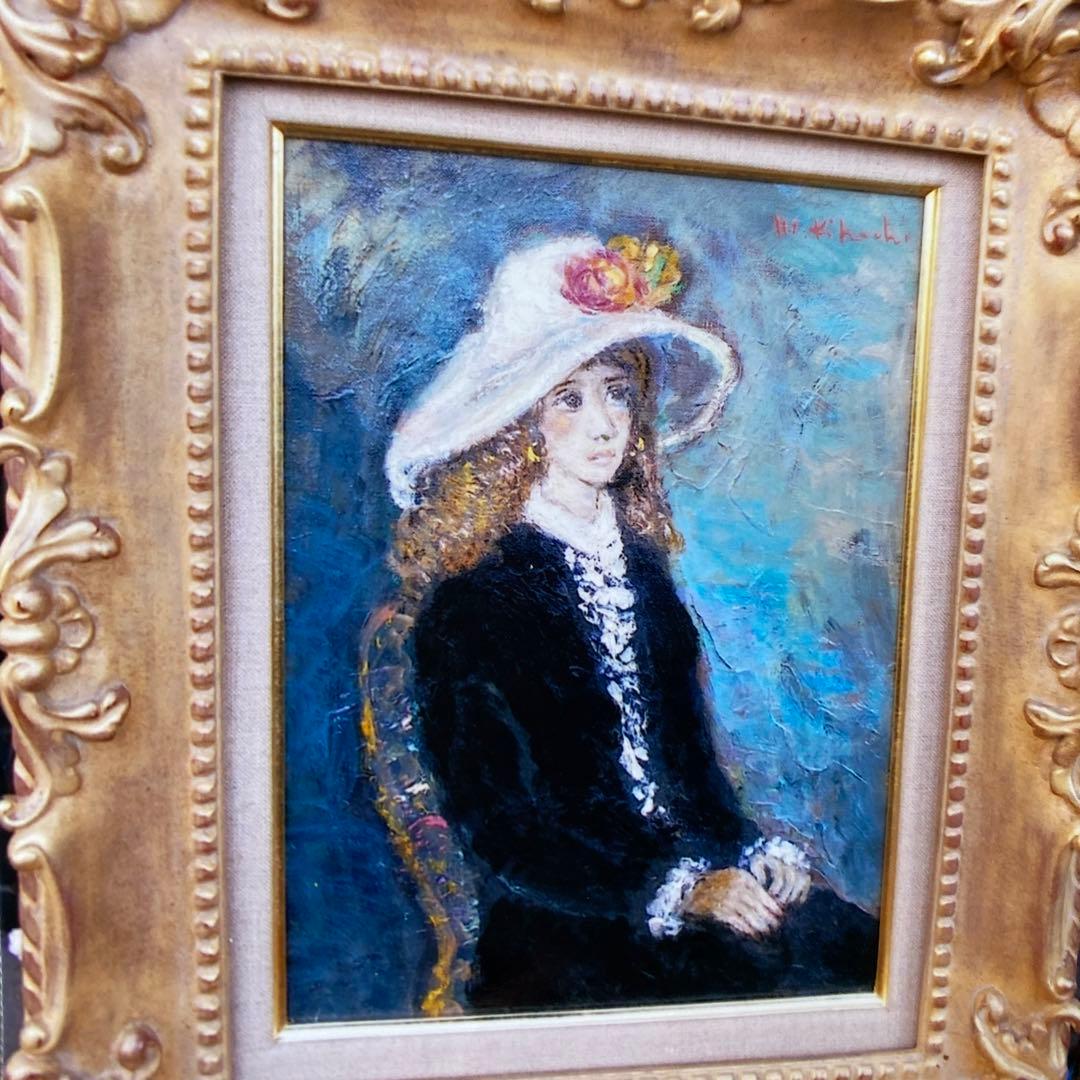 絵画　油絵　油彩画　優美　華麗　美品　アート