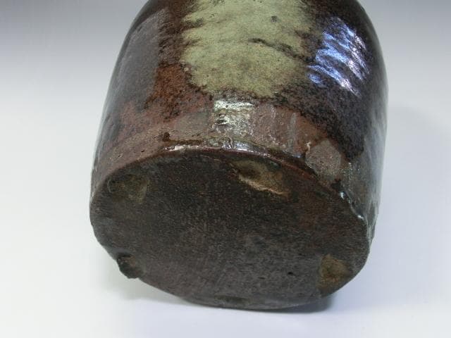 壷■古いお歯黒壷 江戸期 越前焼 古越前 鉄漿壷 水差し 水注 時代物 骨董品■