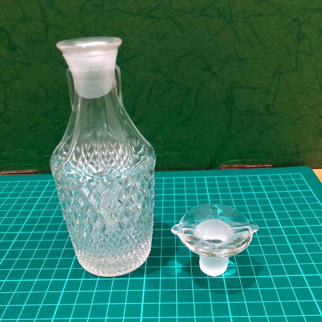 昭和レトロ・ガラス花瓶&醤油差し2セット