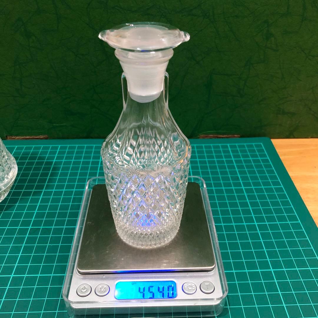 昭和レトロ・ガラス花瓶&醤油差し2セット