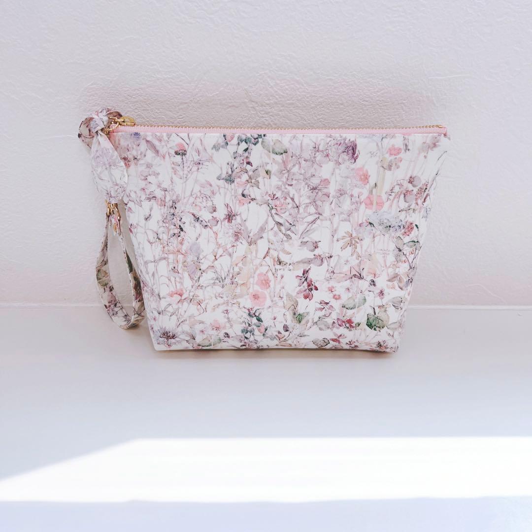 【K☆様お取置き専用ページ】リバティ　ファスナーポーチ＆サニタリーポーチセット