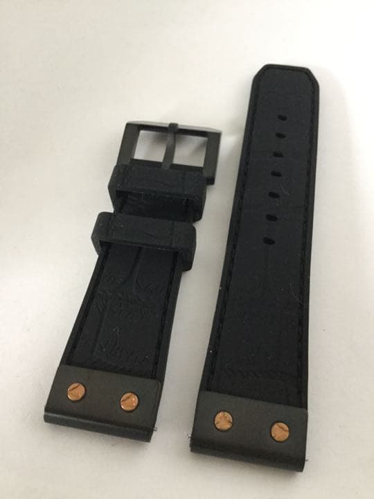 BRERA 純正ラバーベルト22㎜ 黒