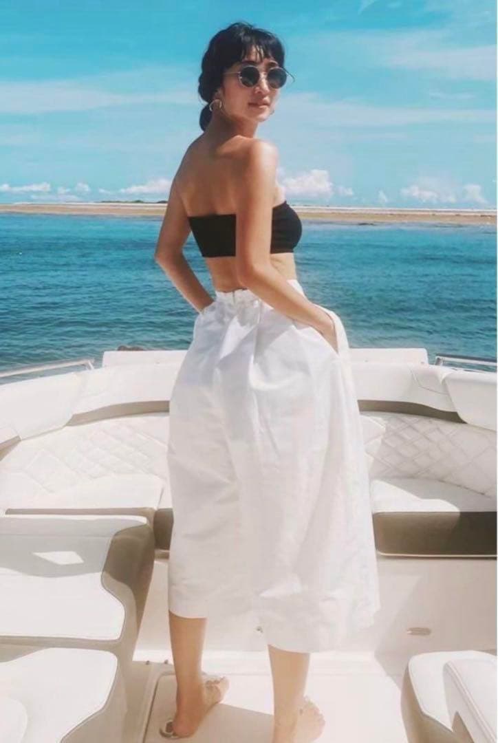 nala ドレスパンツ　ホワイト