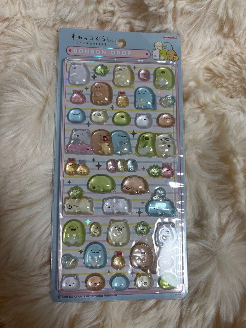 ま*る様 すみっコぐらし ボンボンドロップシール 2枚セット