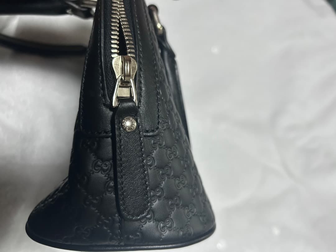 GUCCI グッチ マイクログッチシマレザー 2wayバッグショルダー付き