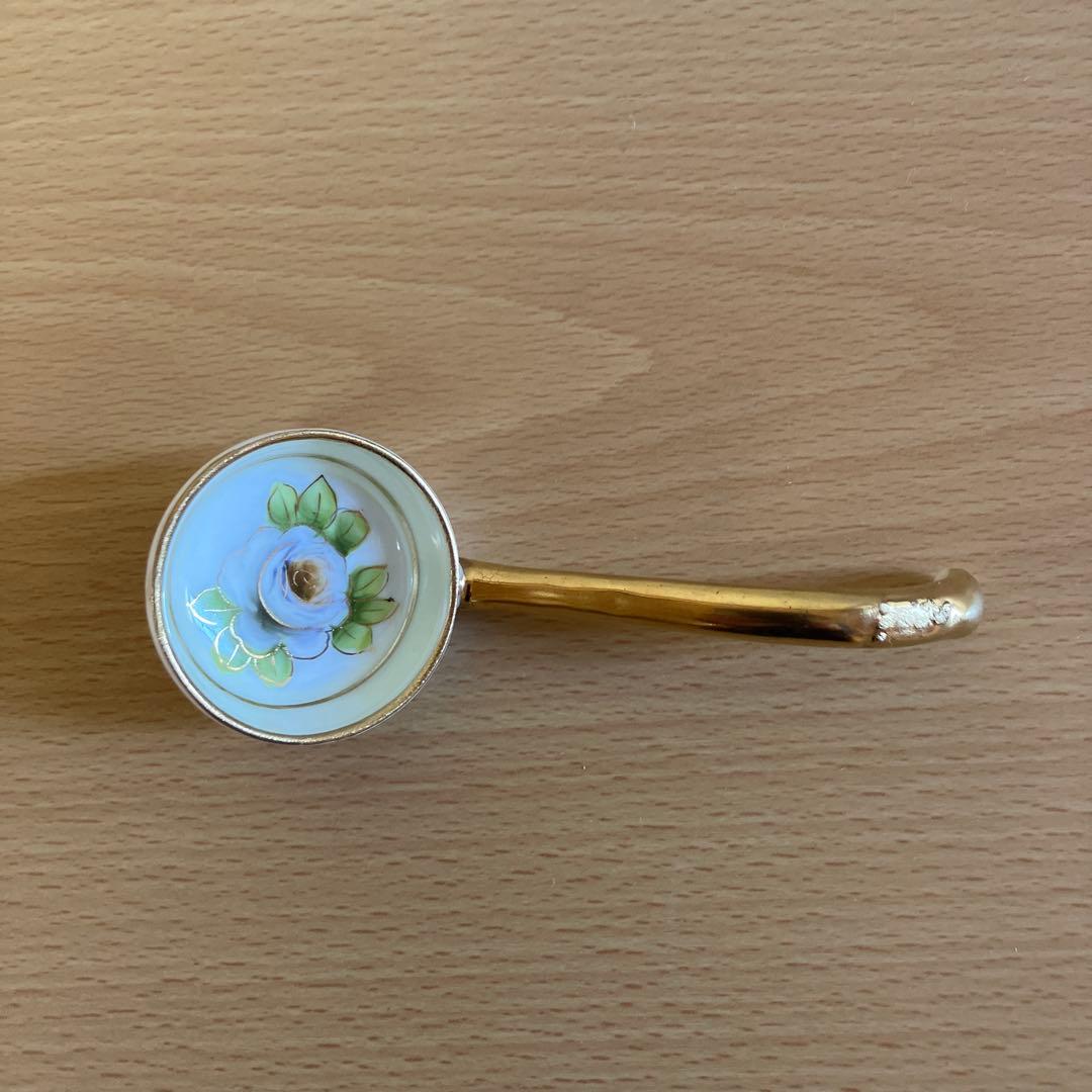 4. オールドノリタケNoritake-M印　ボウル、ソーサー、スプーンのトリオ