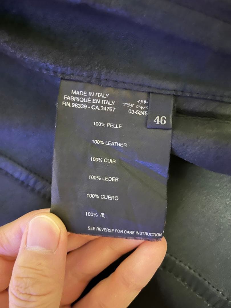 PRADA 2000ss レザージャケット 46