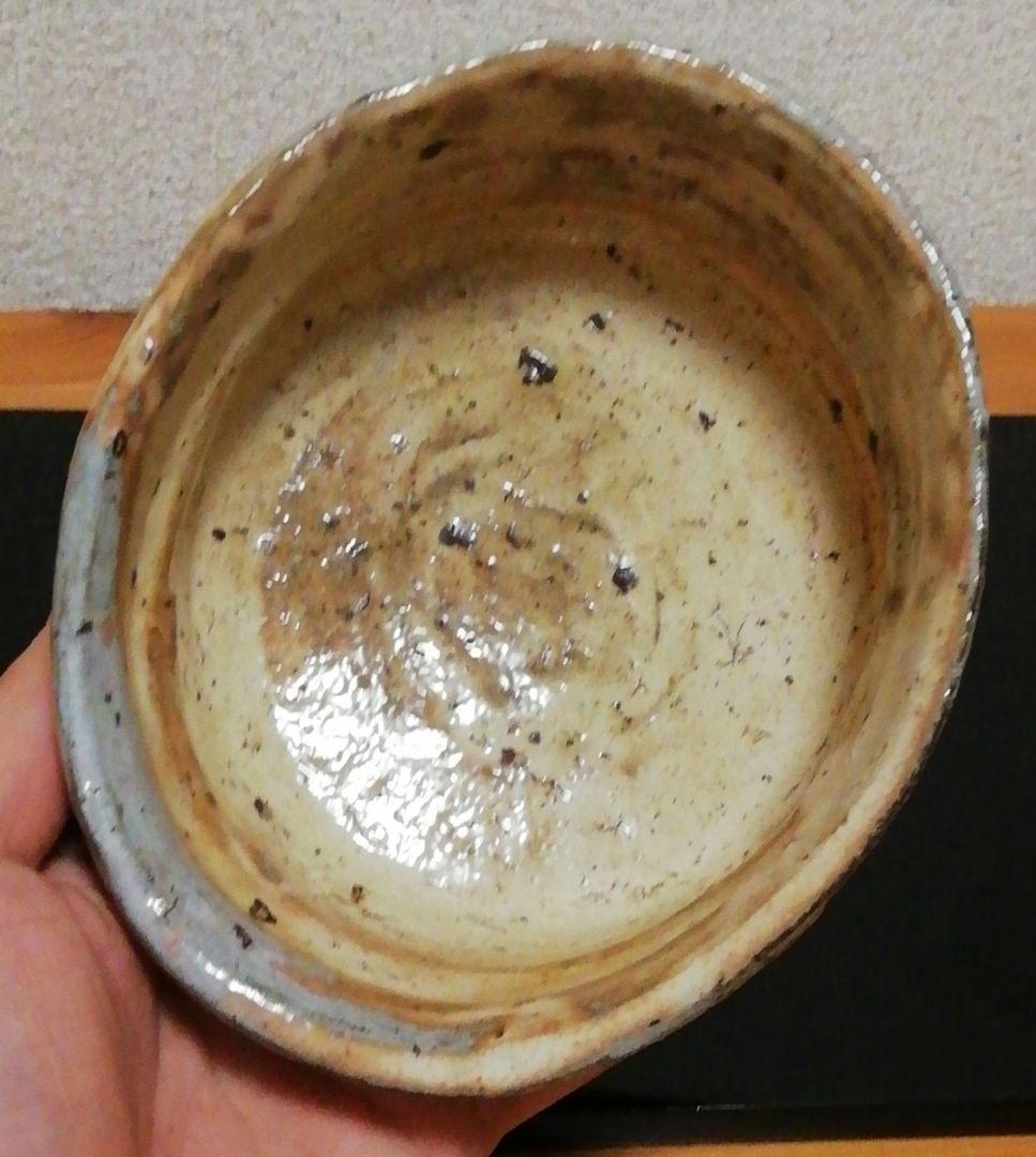 丸田宗彦作　粉引　唐津　沓　茶碗　共箱　共布　略歴付　茶道具