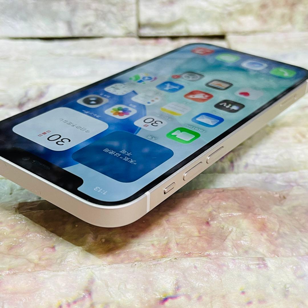 SIMフリー iPhone12 64GB ホワイト バッテリー新品