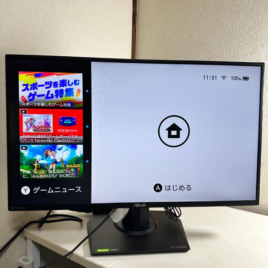 ASUS 280Hz対応 27型 ゲーミングモニター