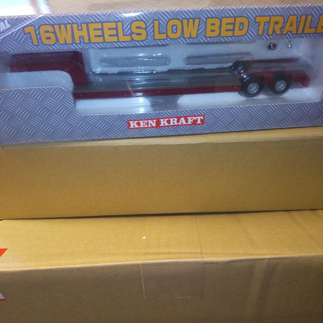 KEN KRAFT 16WHEELS LOW BED TRAILER カラー　赤