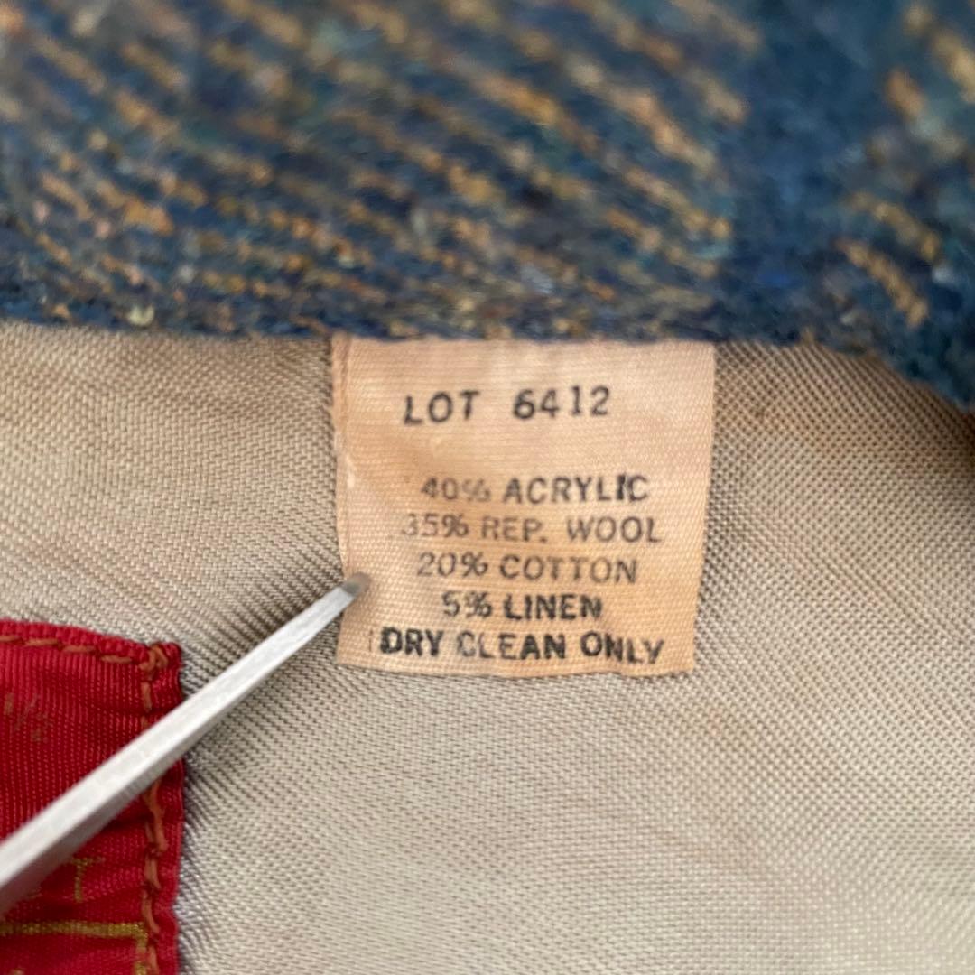 希少vintage60sSearsKingsRoadチェックウールジャケット古着