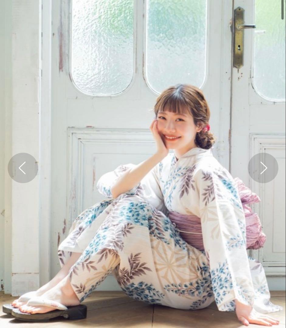 T⭐︎【新品】maru × utatane 浴衣、帯、下駄3点セット