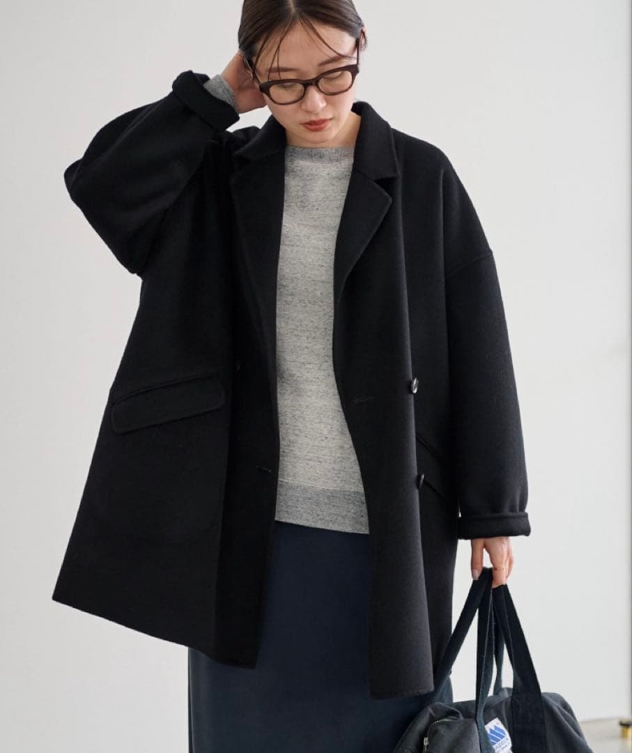 FRAMeWORK　ハミルトンリバーテーラードコート　ブラック　38