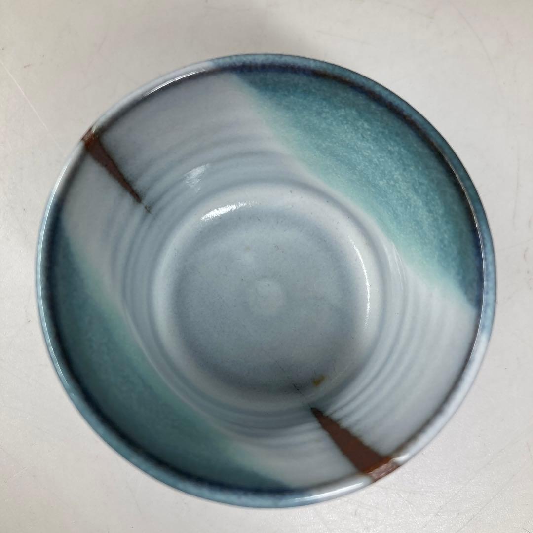 大和努作　出来良　萩ぐい呑　直径6.8㎝　タトチ　東な7-0406☆2F