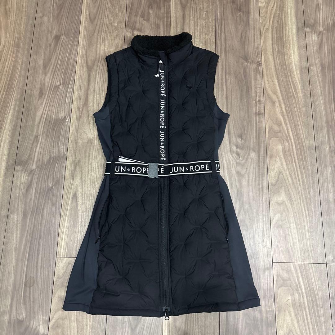 【撥水】【保温】ナイロンストレッチダウンワンピ