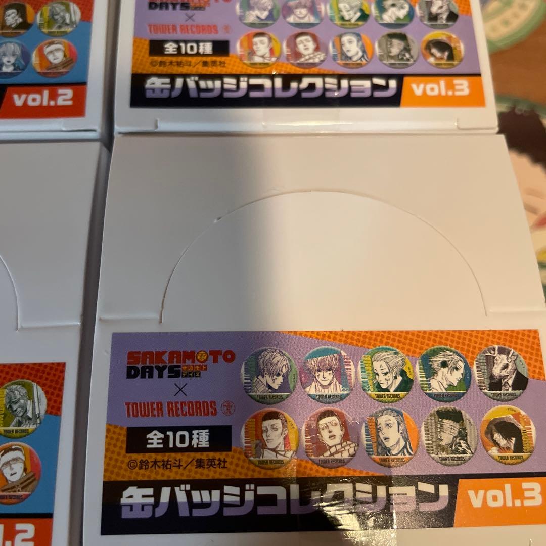 サカモトデイズ　缶バッジコレクション　タワレコ　各5box 合計15box