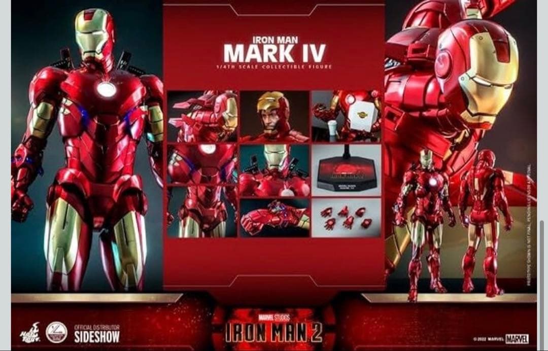 早い者勝ち HotToys アイアンマン マーク4 1/4スケールフィギュア